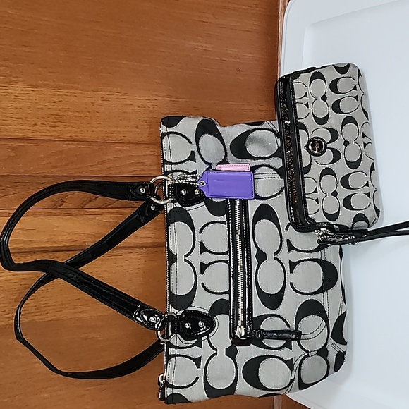 Coach Handbags - Coach bag & wristlet set